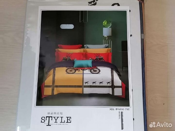 Новый комплект постельного белья евро размер