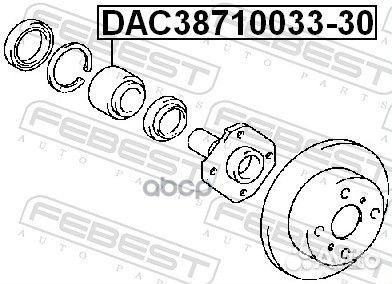 Подшипник ступицы DAC38710033-30 DAC38710033-30