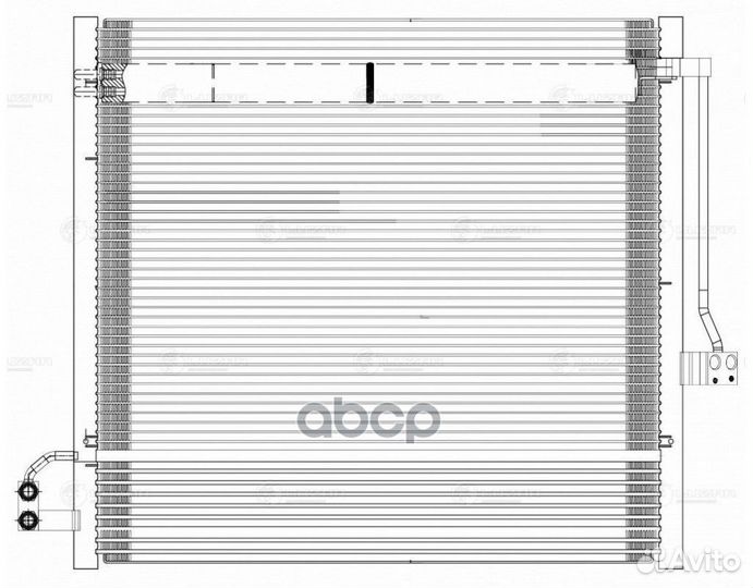 Радиатор кондиц. с ресивером для а/м Mercedes-B