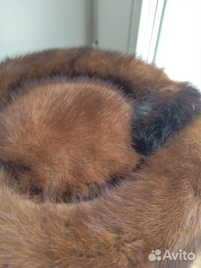 Винтажная шапка из белки унисекс