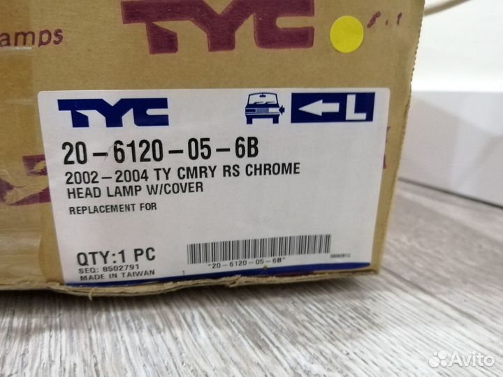 Новая левая правая фара на Toyota Camry XV30 USA