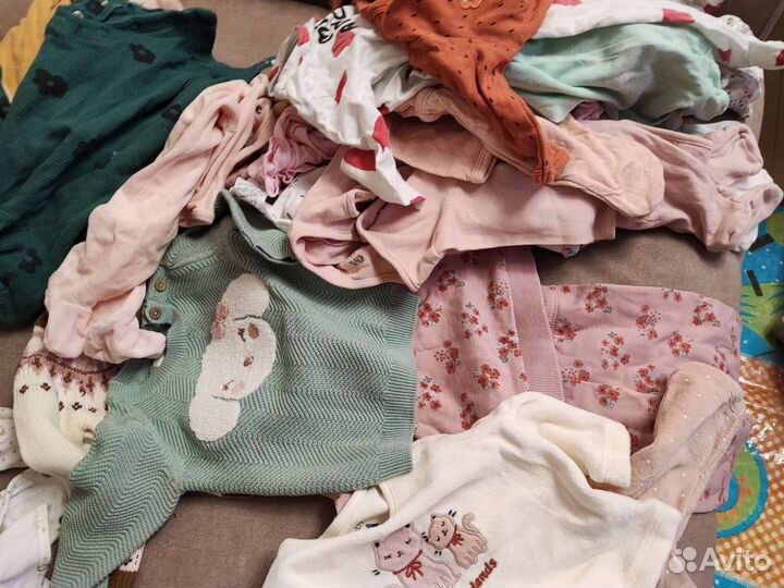 Пакет одежды два конверта на девочку 0-7 мес