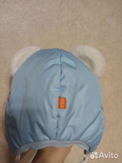 Шапка зимняя на завязках рр 46-48