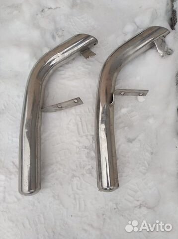 Защита заднего бампера toyota (уголки)