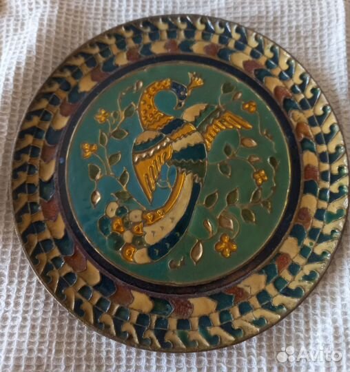 Тарелки, мозаика, эмаль, бронза, Германия