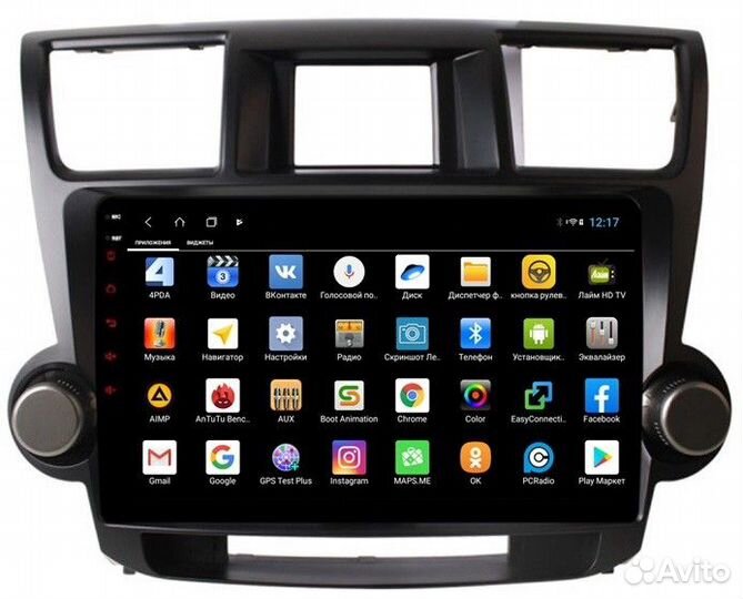 Магнитола Toyota Highlander u40