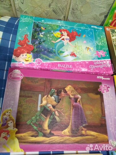 Пазлы,кубики,сумка-рюкзак