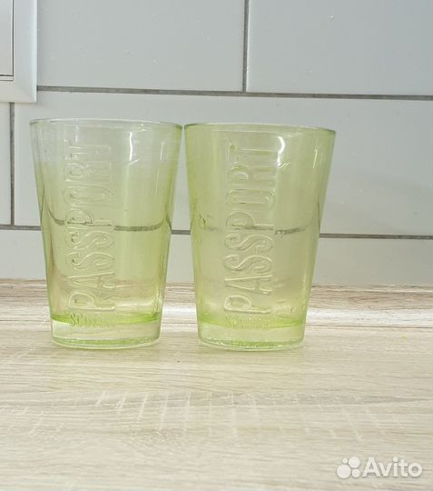 Стаканы стеклянные зелёного цвета Passport Scotch