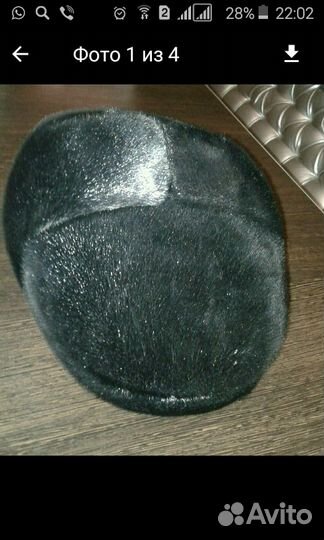 Шапка кепка мех нерпы новая