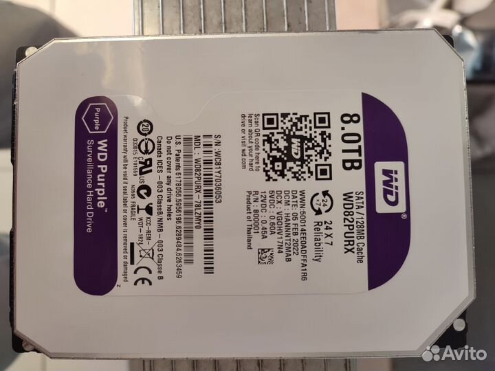 8 Tb Жесткий диск Western Digital - WD82purx