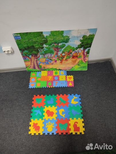Пазлы мягкие на пол