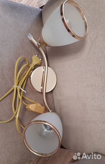 Светильник потолочный/настенный золото