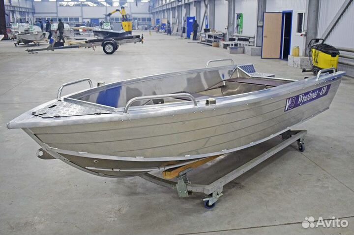 Моторная лодка Wyatboat 430Р алюминиевая новая