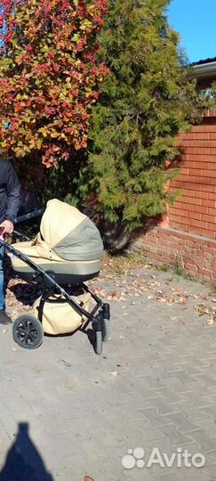 Коляска 2 в 1 indigo эко кожа