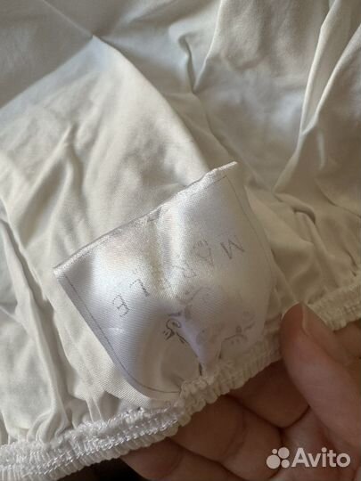 Простынь детская на резинке на круглую кроватку