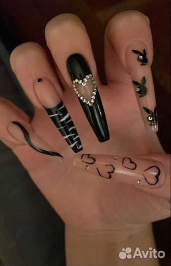 Маникюр с выездом на дом, треш наращивание