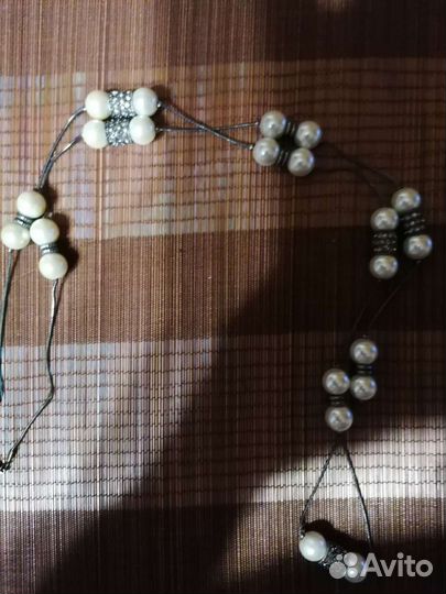 Сотуар под жемчуг бижутерия длина 1метр