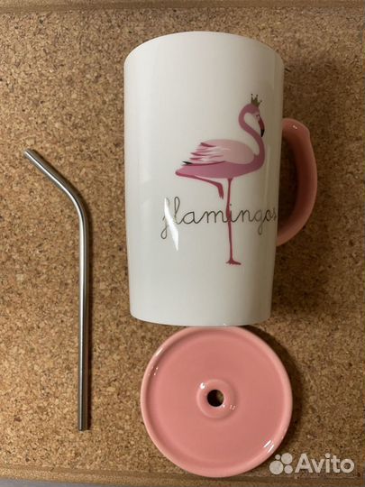 Кружка с фламинго