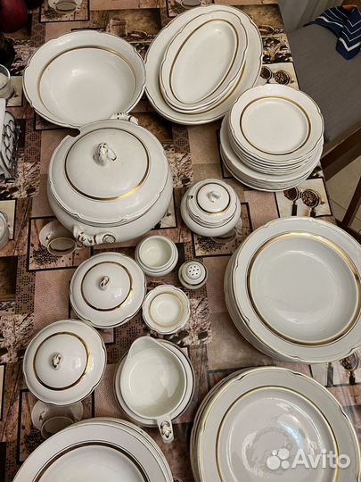 Столовый сервиз свадебный конаково 49 предметов