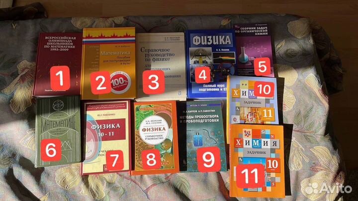 Книги по физике и химии