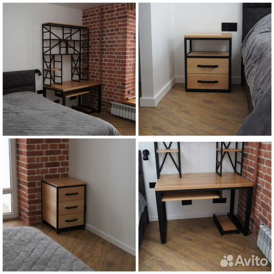 Мебель loft (лофт) на заказ, металл и дерево