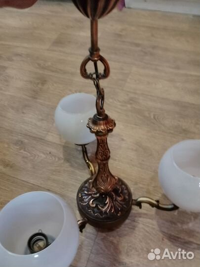 Люстра винтаж бронза