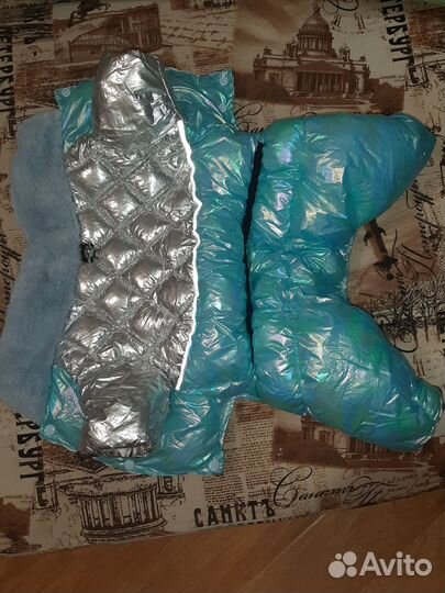 Зимний комбинезон для средней собаки