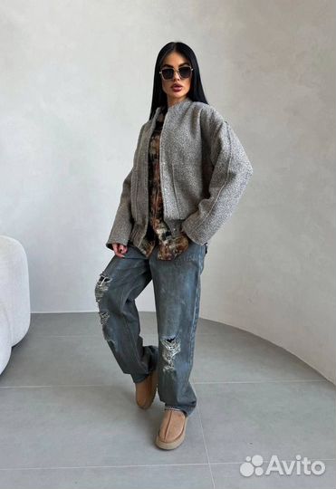 Кашемировый бомбер женский