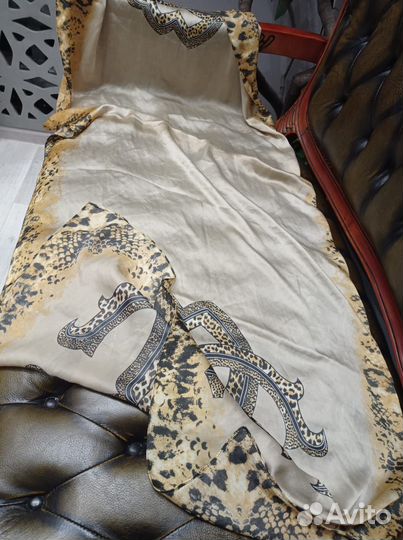 Палантин roberto cavalli шелковый италия