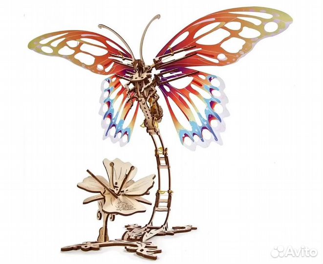 Конструктор 3D-пазл ugears Бабочка 70081