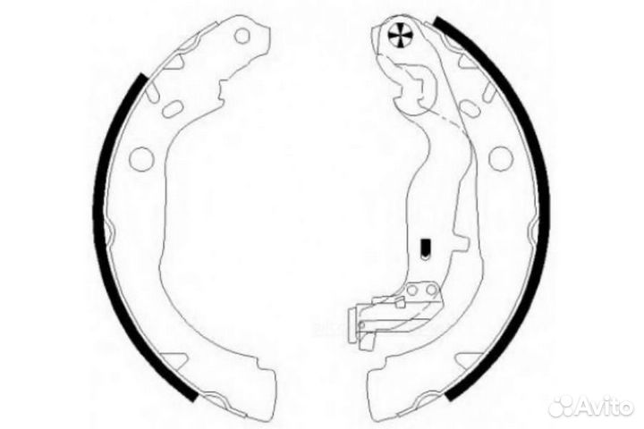 SB nagamochi BS43001 Колодки тормозные барабанные зад