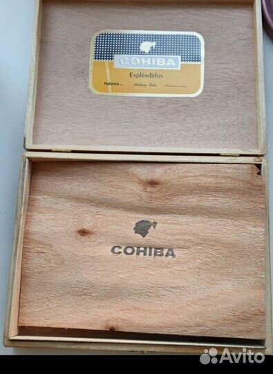 Деревянная коробка cohiba для хранения сигар