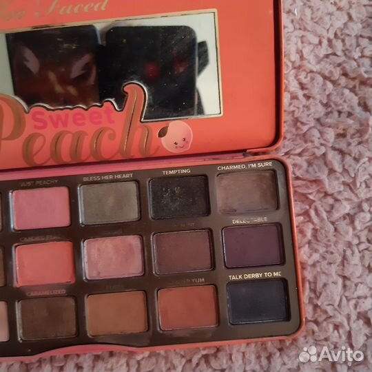 Палетка too faced sweet peach