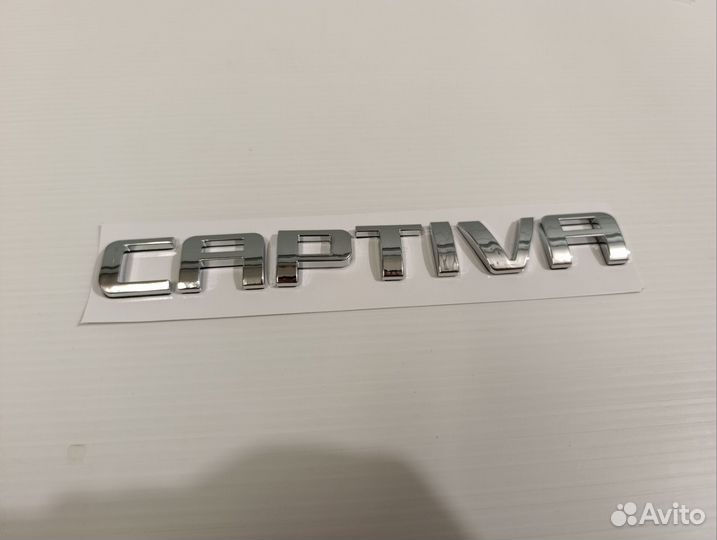 Надпись на chevrolet captiva Хром