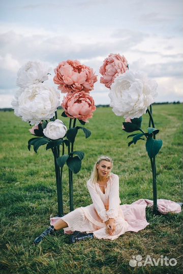 Аренда фотозоны большие Цветы на свадьбу
