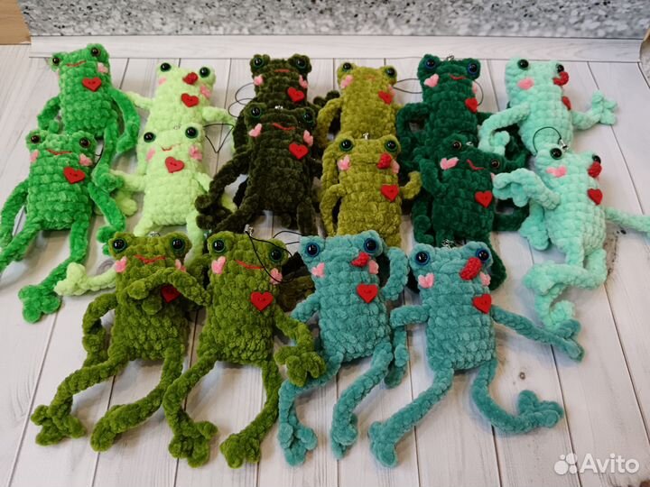 Брелки игрушки лягушки