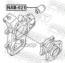 Сайлентблок задн цапфы nissan pathfinder R51M