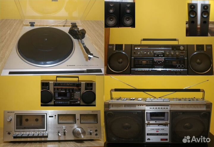 Кассетные Магнитофоны Sharp, Sony Б/У