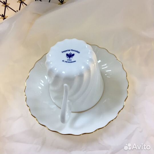 Кофейная пара ифз(лфз) костяной фарфор