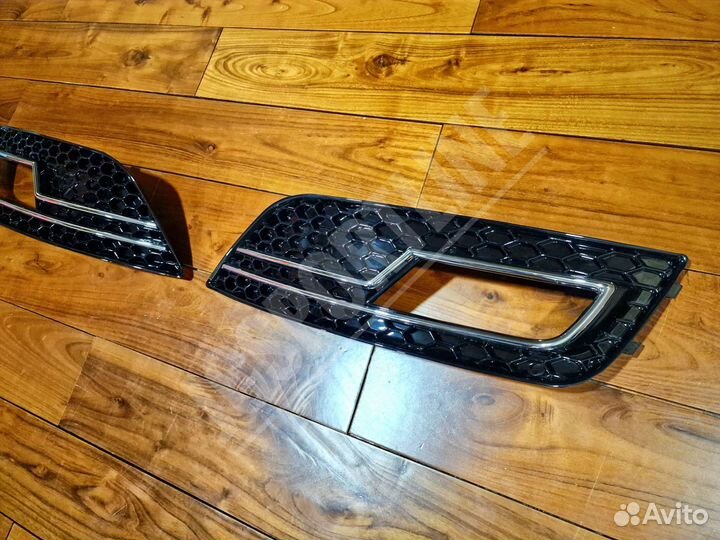 Решетки птф RS4 Look для Audi A4 B8 Facelift