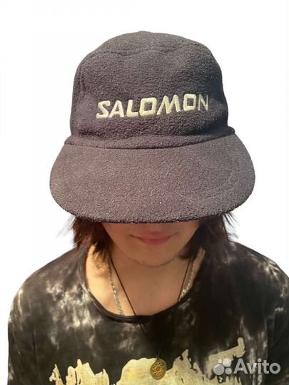 Винтажная флисовая кепка Salomon