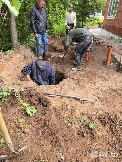 Септик из бетонных колец под ключ канализация