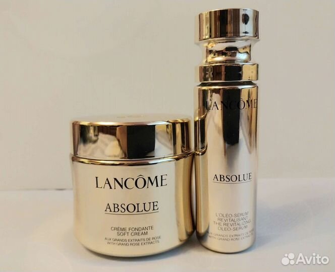 Lancome.Крем Rich,Soft и сыворотка с маслом розы