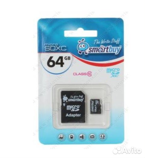 Карты памяти- 64 гб + SD адаптер