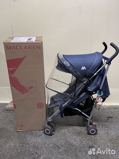 Коляска Maclaren denim indigo sport
