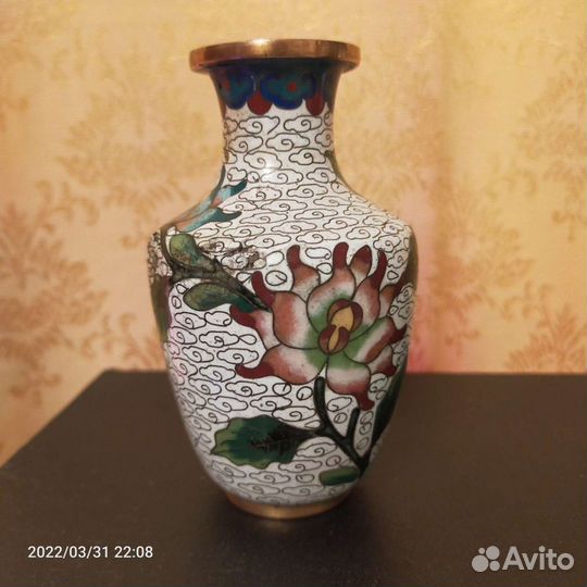 Ваза китай клуазоне