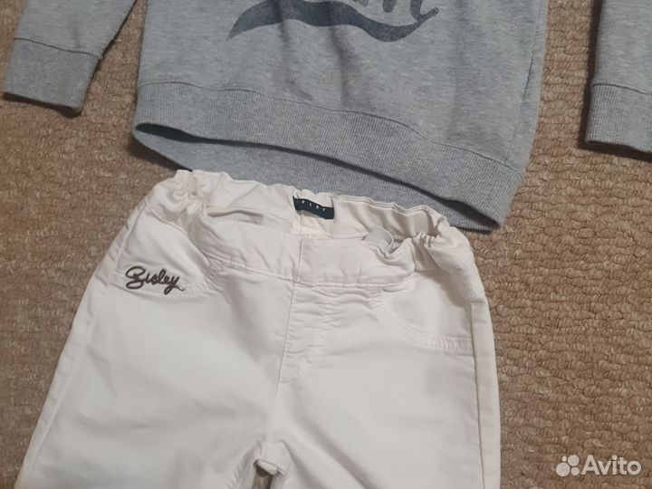 Sisley джинсы 128 и benetton кофта