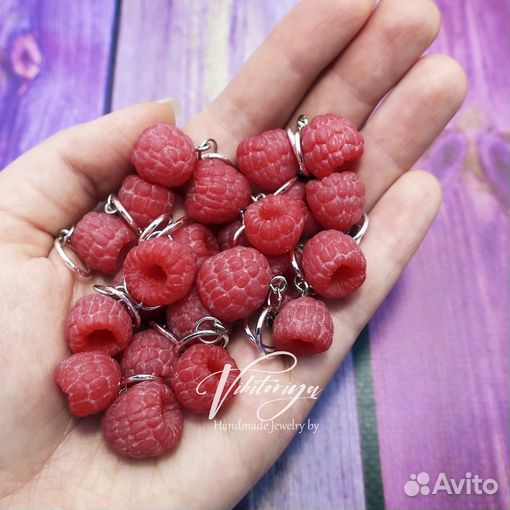 Маркер для вязания Малина, ручная работа