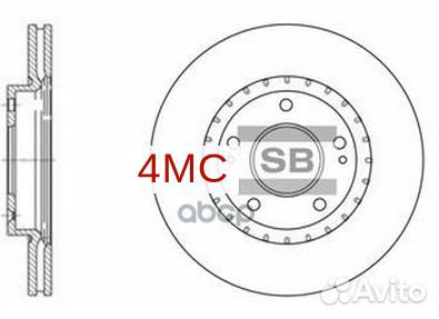 SD1071 диск тормозной передний KIA Seed/Velost