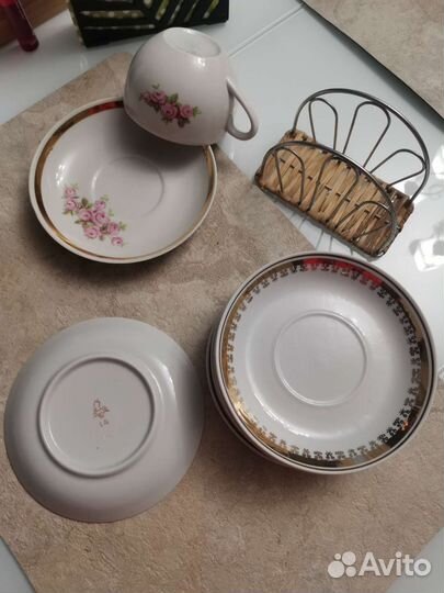 Блюдце СССР. Чайный сервиз. Чайный набор